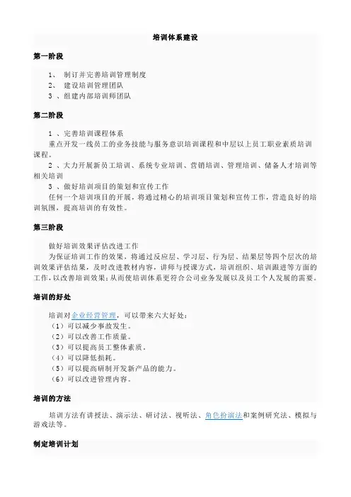 (完整版)培训体系建设