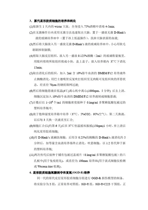 星型胶质细胞文档