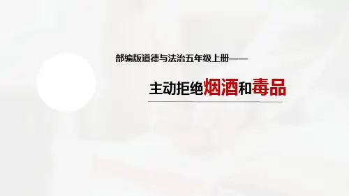 道德与法治主动拒绝烟酒与毒品课件ppt