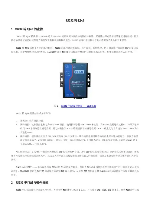 RS232转RJ45