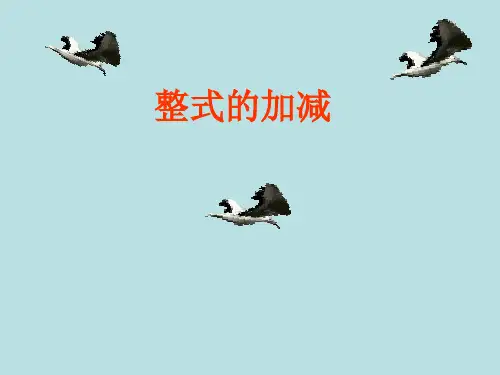 数学七年级上北师大版3-4整式的加减课件(10张)