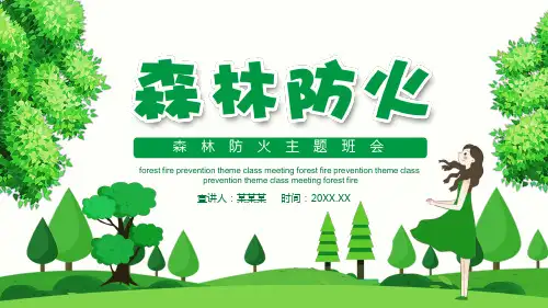 森林防火主题班会(共18张PPT)