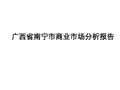 广西省南宁市商业市场调研分析报告