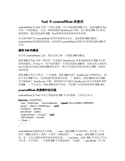 vue2 createdvnode 的使用