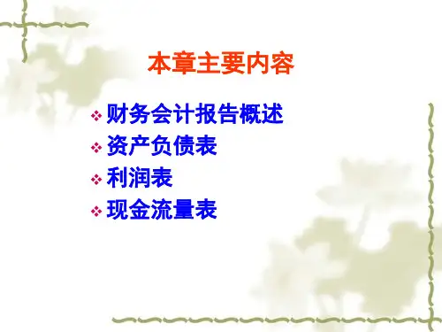 经济学财务会计报告