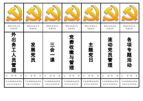 党建档案侧签(彩色)