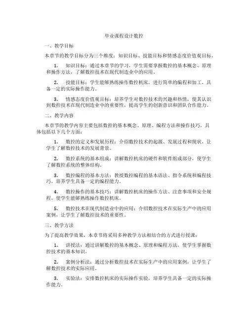 毕业课程设计数控