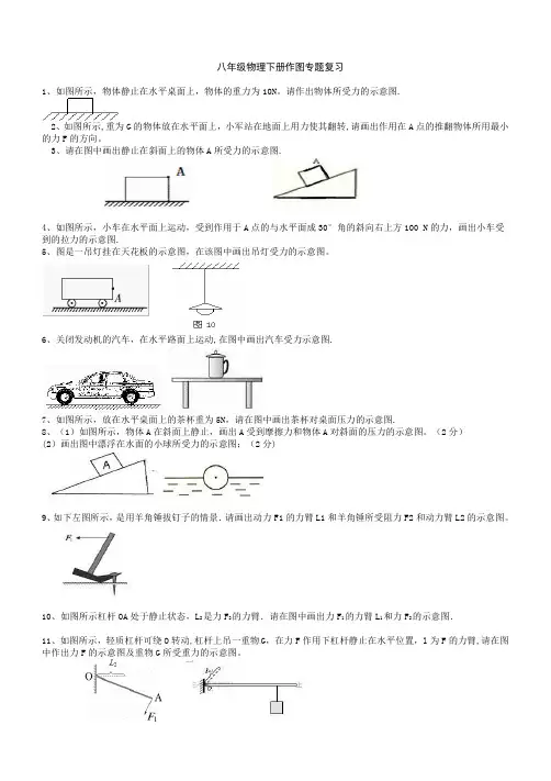 八年级物理下册作图专题复习