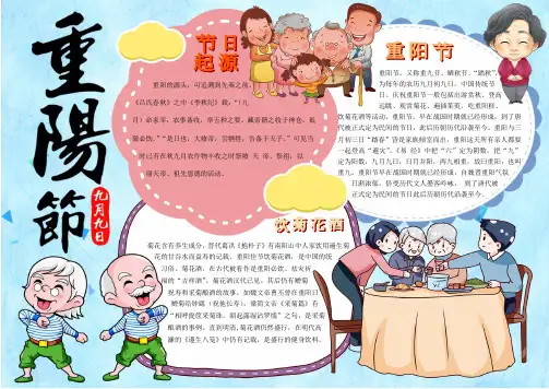 重阳 2电子小报模板(附292张通用模板)