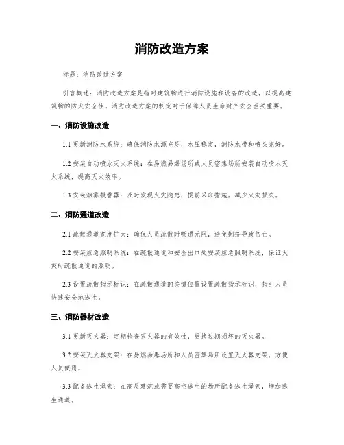 消防改造方案