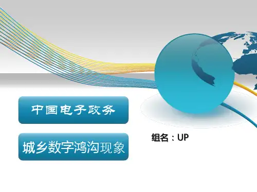 分析中国电子政务城乡数字鸿沟现象UP