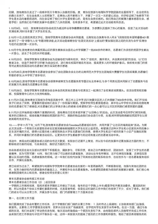 青年志愿者协会工作总结4篇