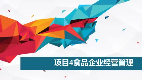 食品企业经营管理课件