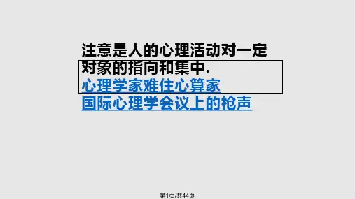 专注力训练PPT课件