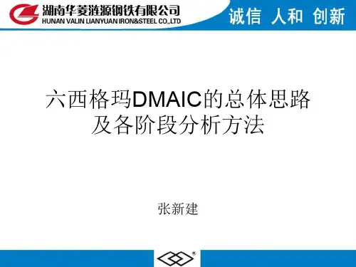 6σDMAIC的总体思路及各阶段分析方法DM