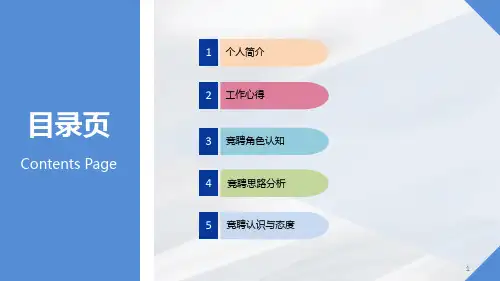 护士长竞聘演讲ppt课件