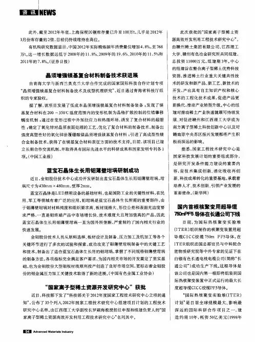 蓝宝石晶体生长用钼薄壁坩埚研制成功