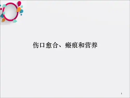 伤口愈合瘢痕和营养上课PPT课件