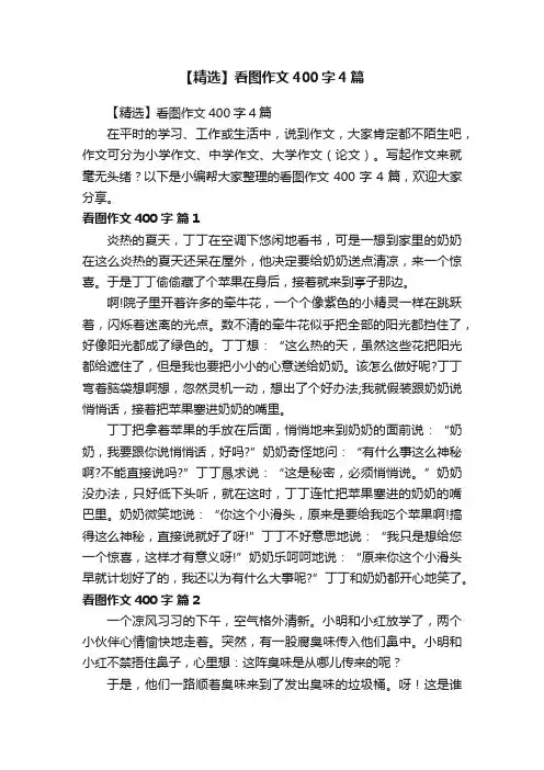 【精选】看图作文400字4篇