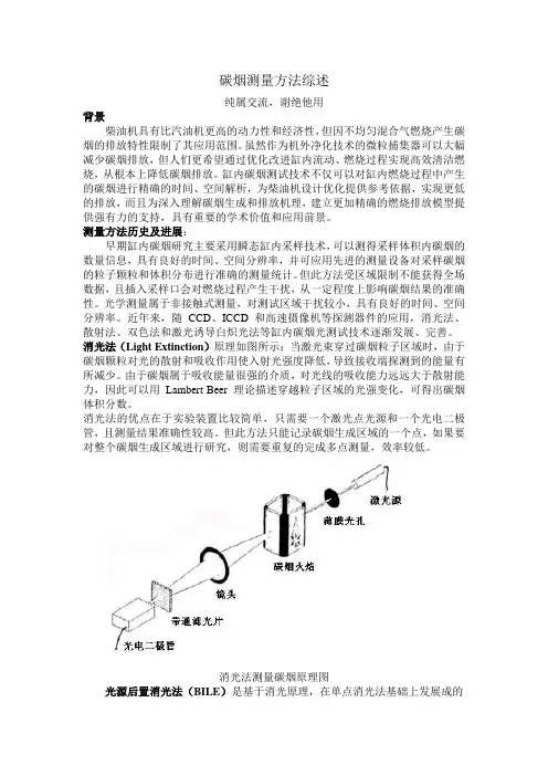 碳烟测量方法综述