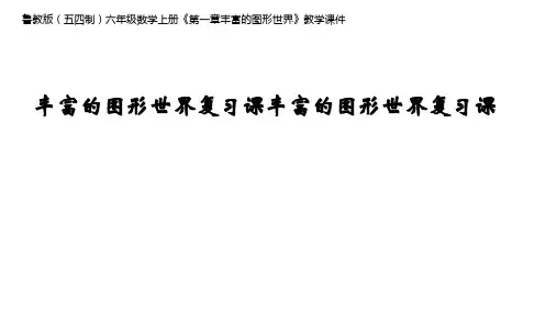 鲁教版(五四制)六年级数学上册《第一章丰富的图形世界》教学课件