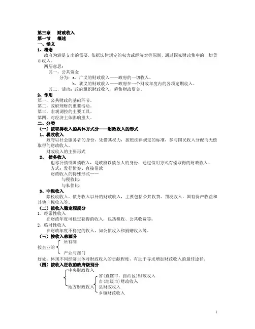 第三章财政收入财政学.doc
