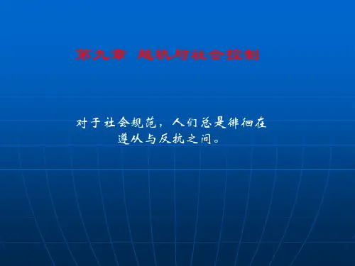 越轨的社会学解读