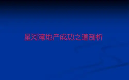 【精品】年星河湾地产整合营销成功之道剖析报告资料