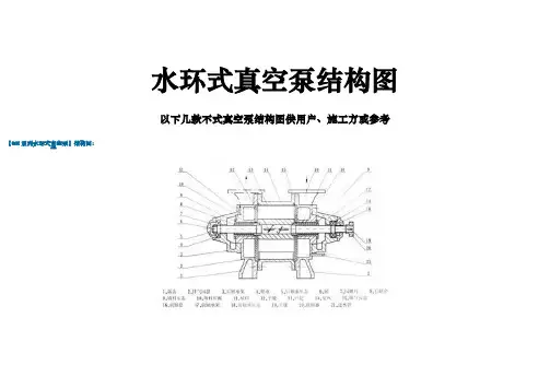 水环式真空泵结构图