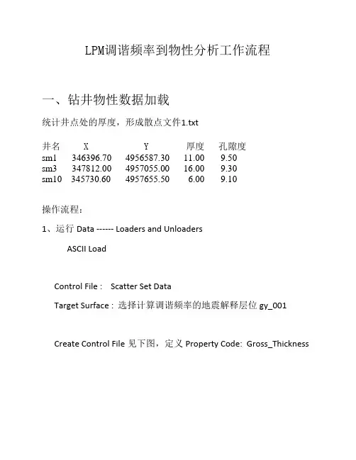 LPM储层定量分析工作流程