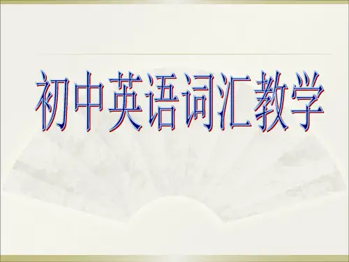 中学英语词汇教学()PPT课件