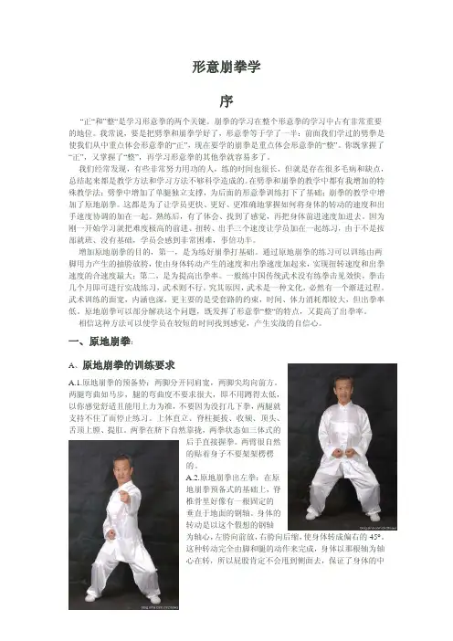 孙氏形意拳(崩拳学)