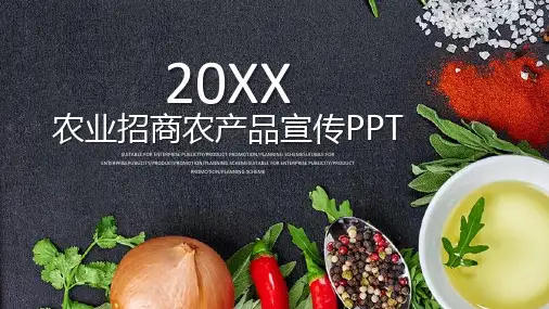 蔬菜农产品PPT模板
