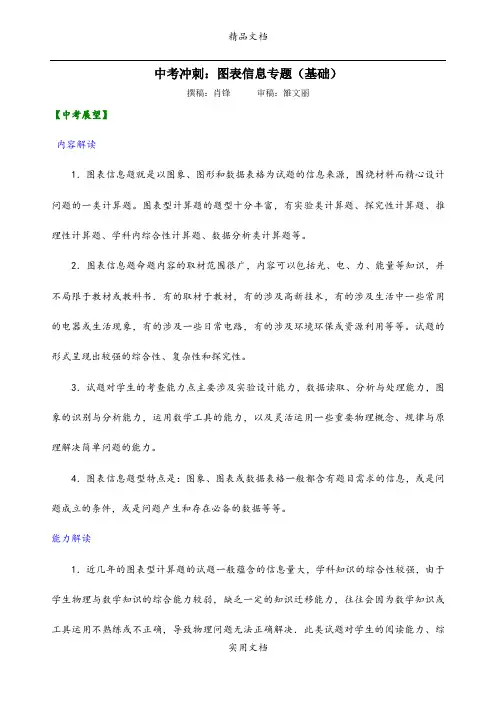 中考冲刺：图表信息专题(基础)知识讲解