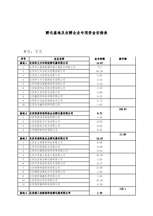 资金管理控制表格汇编