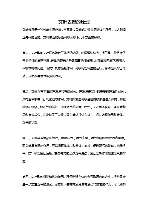 艾叶去湿的原理