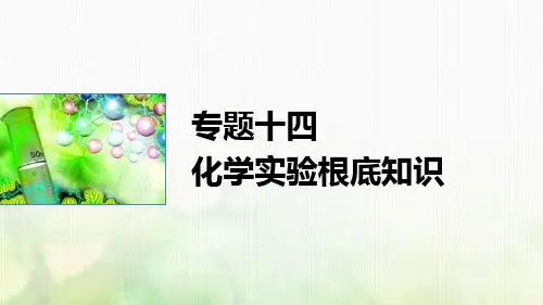 2021年高考化学一轮复习专题14化学实验基础知识课件