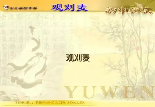 人教课标版九年级语文上册课外古诗词背诵《观刈麦》ppt课件