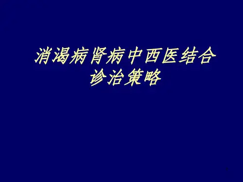 消渴病肾病中西医结合ppt课件