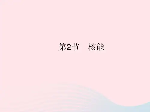 2023九年级物理全册第二十二章能源与可持续发展第2节核能作业课件新版新人教版