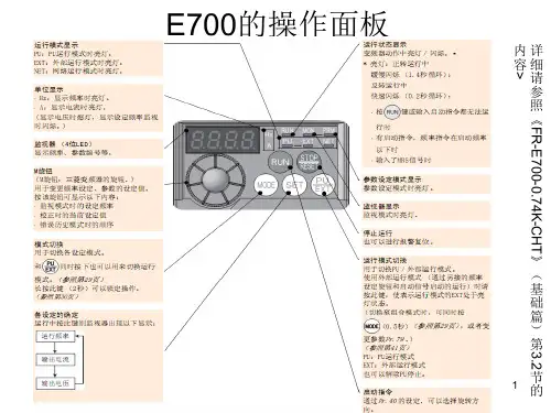 三菱E700使用概要PPT课件
