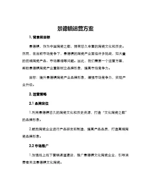 景德镇运营方案