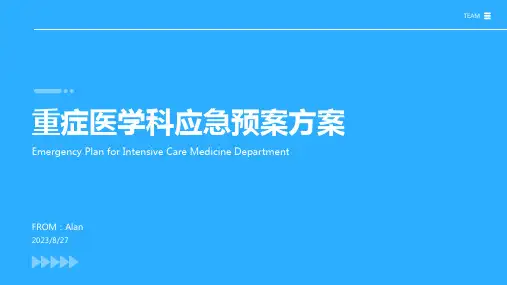 2023年重症医学科应急预案模板