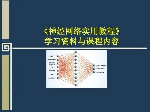 第1章人工神经网络