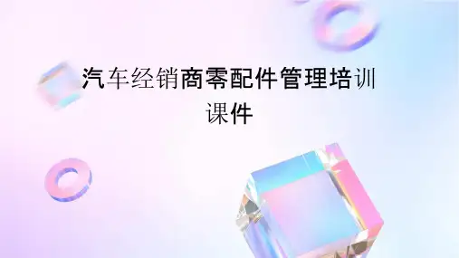 汽车经销商零配件管理培训课件x