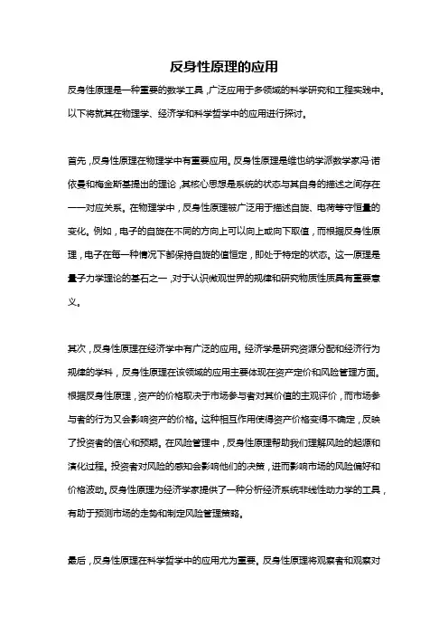 反身性原理的应用