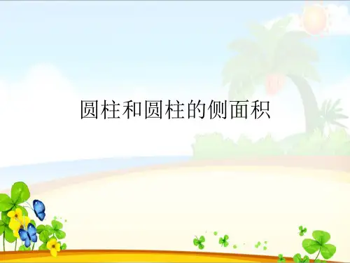 圆柱和圆柱的侧面积