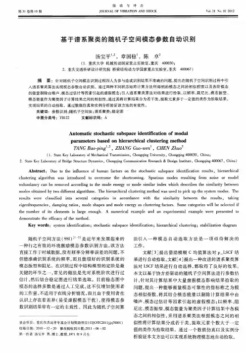 基于谱系聚类的随机子空间模态参数自动识别