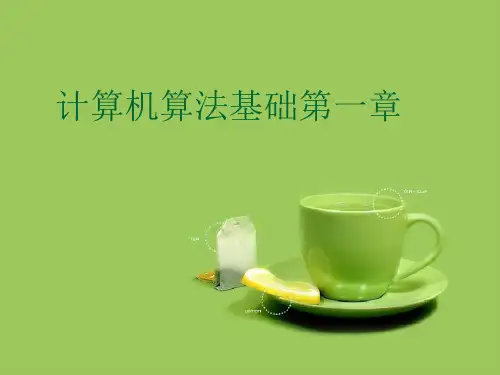 计算机算法基础第一章优秀课件
