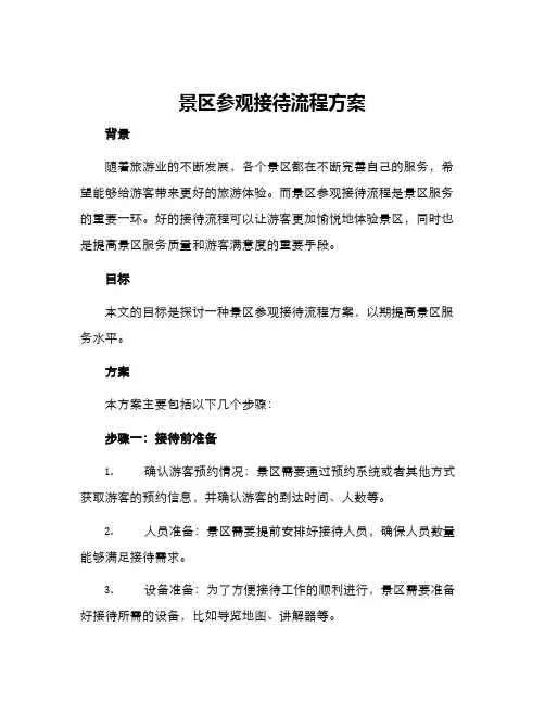 景区参观接待流程方案
